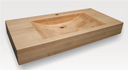 Wood Vessel Sink Oak Walnut Teak Canada
